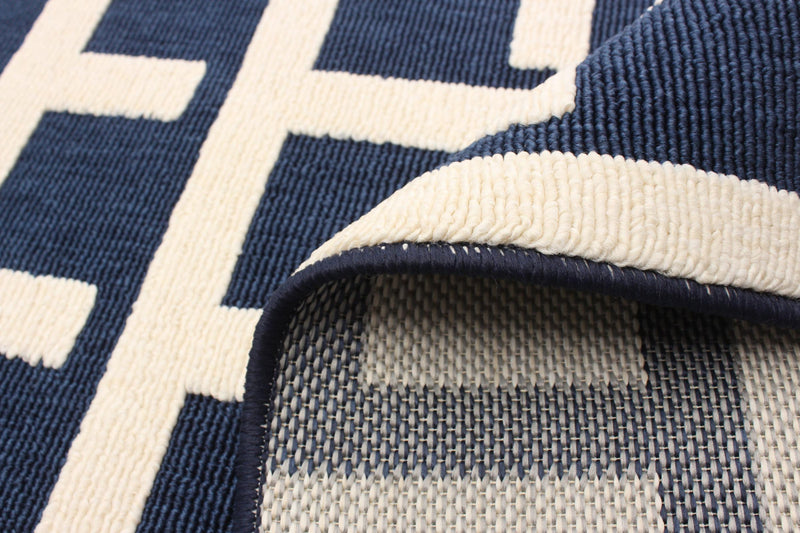 Carpette Brangane bleue 4 pi 7 po x 6 pi 7 po