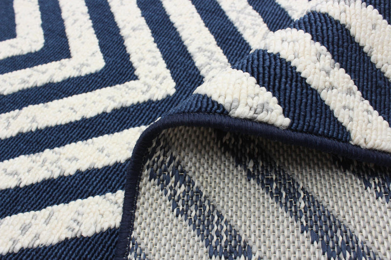 Carpette Dodie bleueivoire 6 pi 7 po x 9 pi 6 po