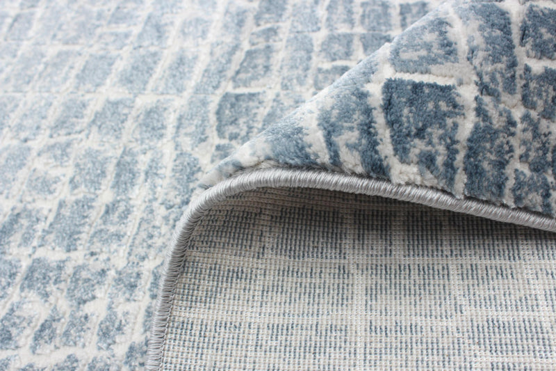 Carpette Kecia bleu marine/crème 6 pi 7 po x 9 pi 6 po