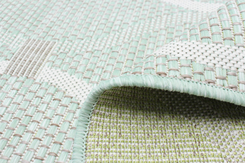 Carpette Neisha Abstract menthe 5 pi 3 po x 7 pi 3 po