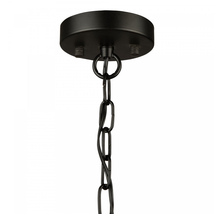 Lustre Perris noir à 5 ampoules