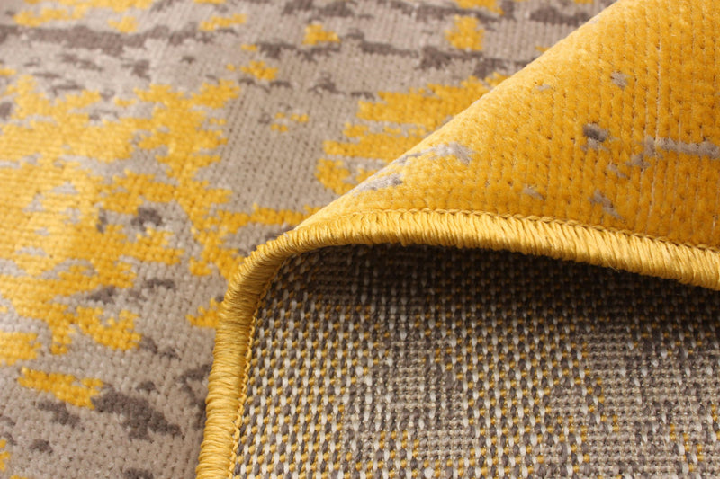 Carpette Mariam jaune 2 pi 8 po x 4 pi 11 po