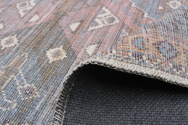Carpette Samia bleue 5 pi 3 po x 8 pi 0 po