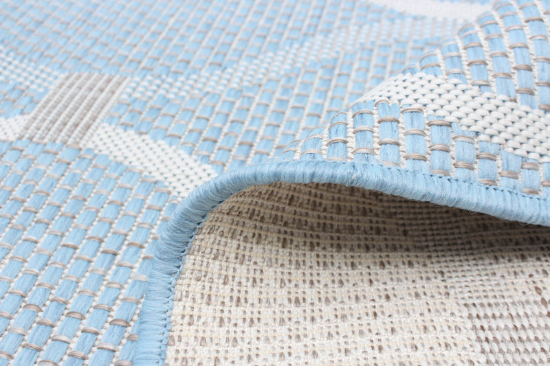 Carpette Neisha Abstract bleu clair 5 pi 3 po x 7 pi 3 po