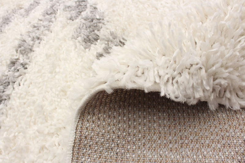 Carpette à poil long Helma Liv crème 3 pi 11 po x 5 pi 11 po