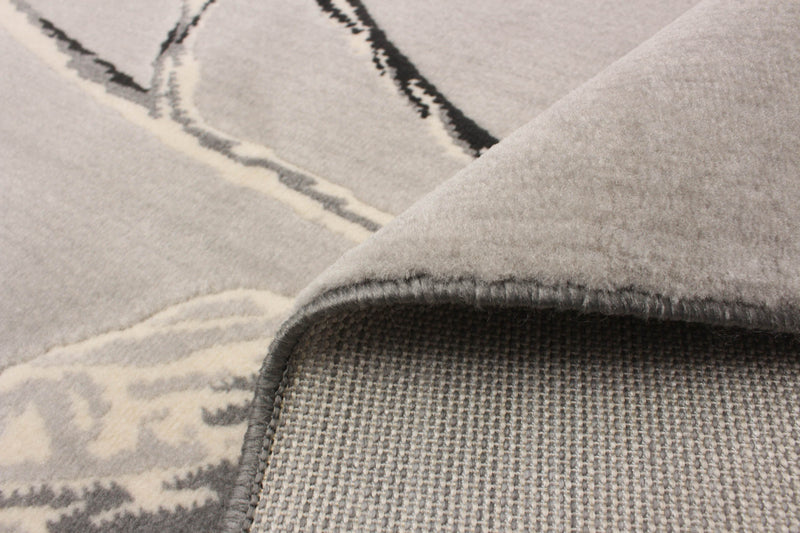 Carpette Ameeka grise 5 pi 3 po x 7 pi 7 po
