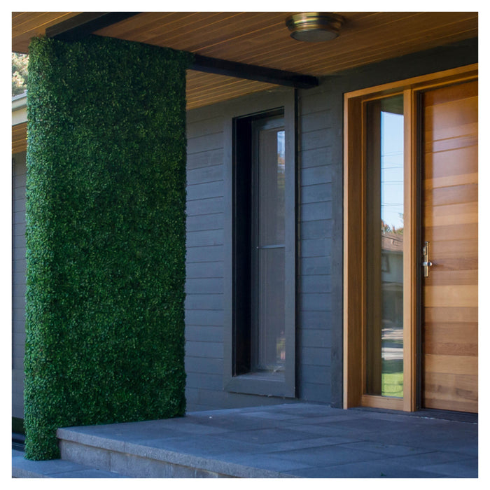 Panneau de feuillage 20 po x 20 po buis artificiel 4 pièces