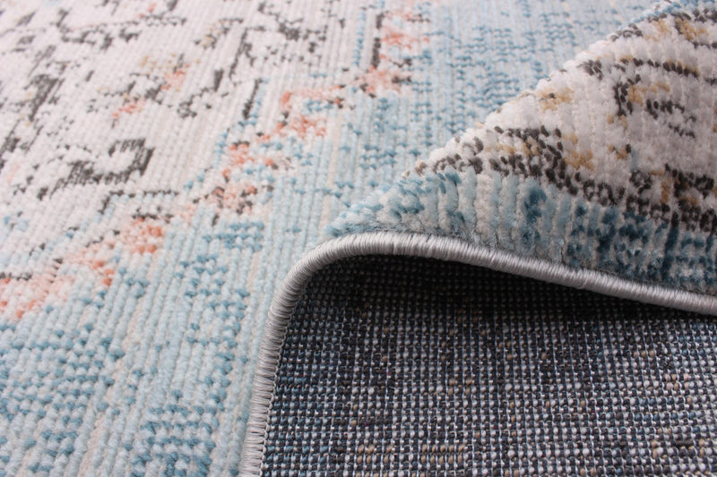 Carpette Zarita bleue 6 pi 7 po x 9 pi 6 po