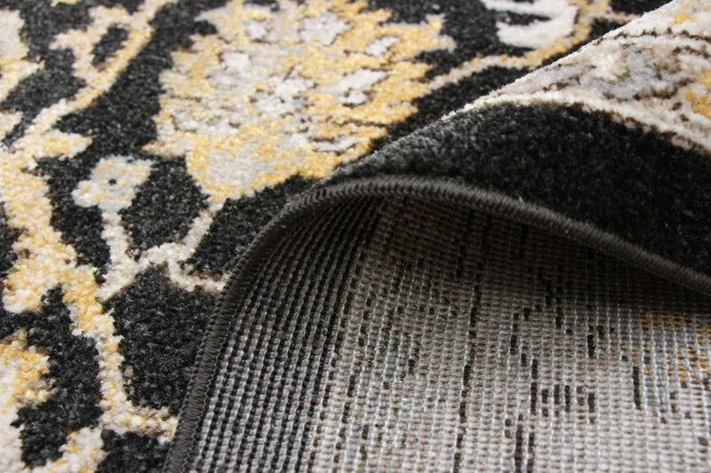 Carpette Legacy noire lavable à la machine - 5 pi 0 po x 7 pi 0 po