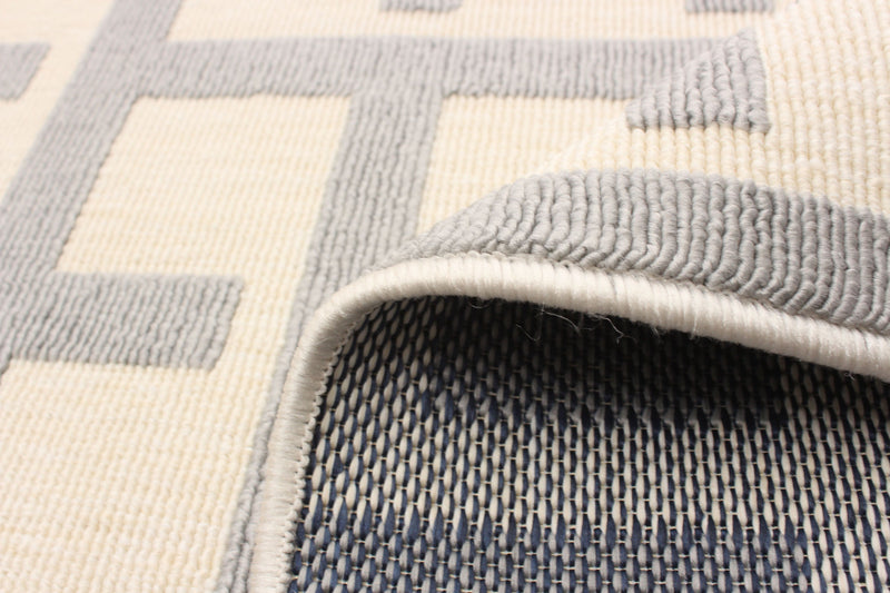 Carpette Brangane gris clair 6 pi 7 po x 9 pi 6 po