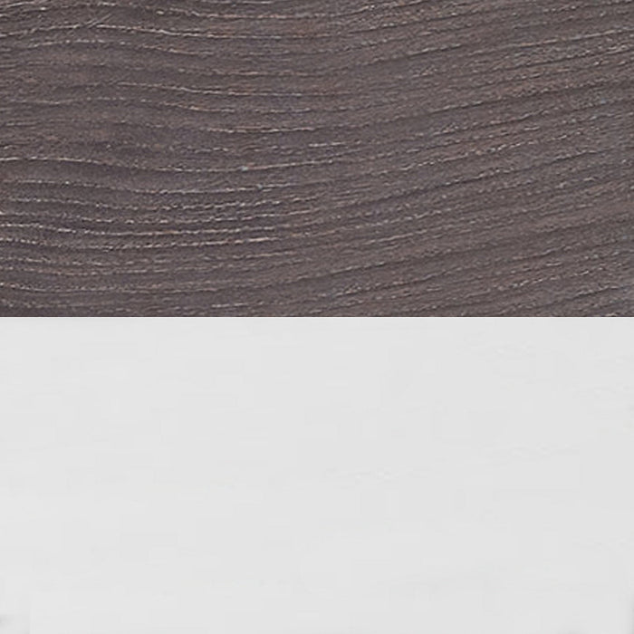 Table d'appoint Alana de 18,25 po avec rangement - grise et chrome