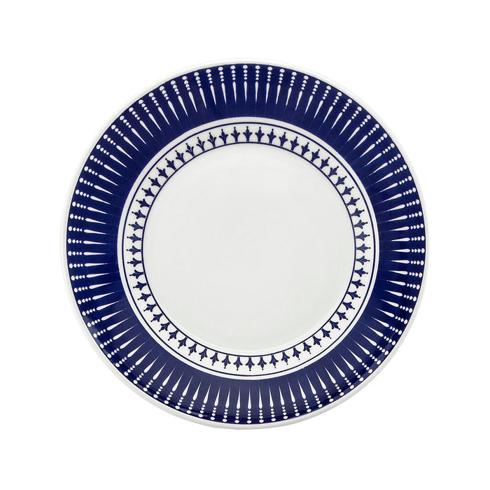 Service de vaisselle Actual 16 pièces - bleu et ivoire 