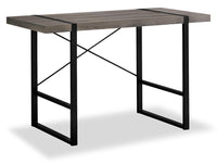 Bureau Avery à l'apparence de bois recyclé - taupe foncé