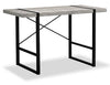 Bureau Avery de 49 po d’apparence bois recyclé - gris