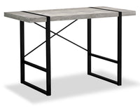 Bureau Avery de 49 po d’apparence bois recyclé - gris