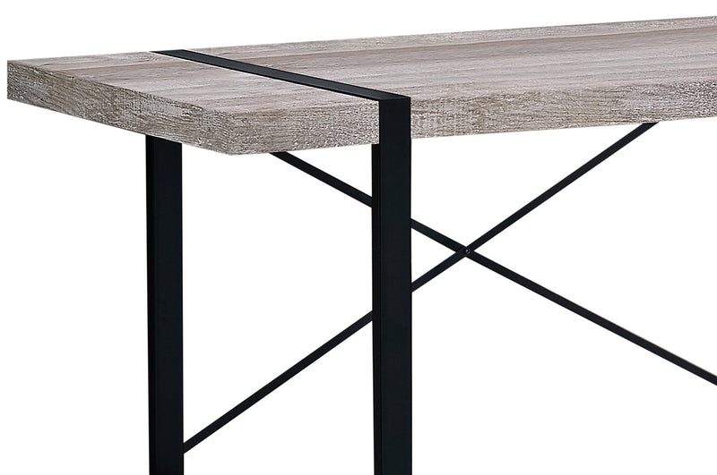 Bureau Avery de 49 po d’apparence bois recyclé - taupe
