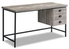 Bureau Blake 55 po à l'apparence de bois recyclé - taupe