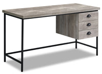 Bureau Blake 55 po à l'apparence de bois recyclé - taupe