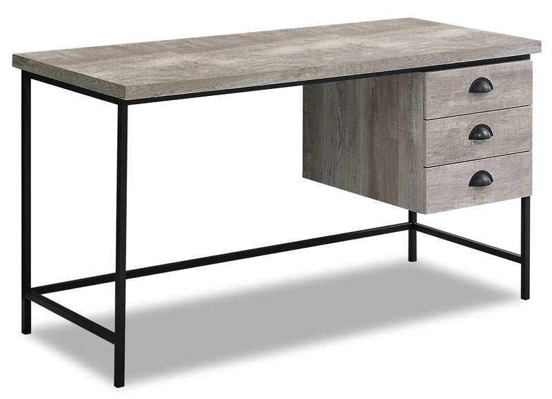 Blake 55" Reclaimed Wood Look Desk - Taupe