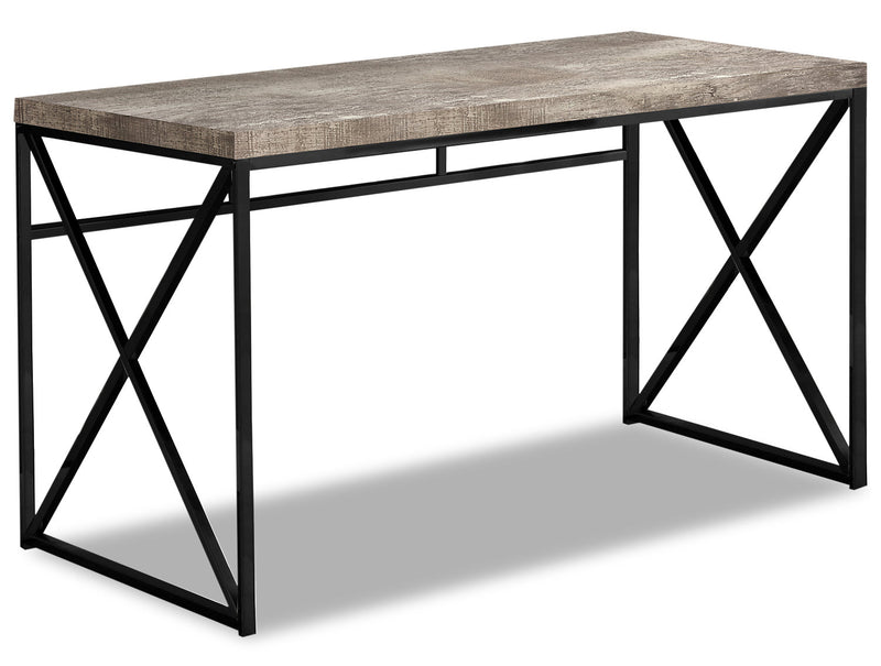 Brady Reclaimed Wood Look Desk - Taupe