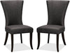 Chaise de salle à manger Bree, ensemble de 2 – grise