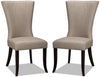 Chaise de salle à manger Bree, ensemble de 2 – taupe