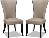 Chaise de salle à manger Bree, ensemble de 2 – taupe