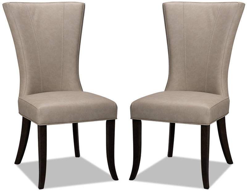 Chaise de salle à manger Bree, ensemble de 2 – taupe