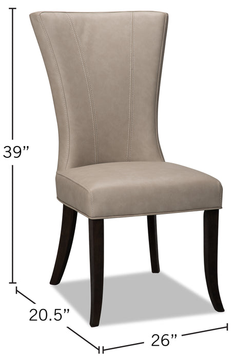 Chaise de salle à manger Bree, ensemble de 2 – taupe