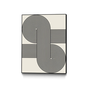 Œuvre d'art murale sur toile encadrée noire « Simplicity Xv » 24 x 32