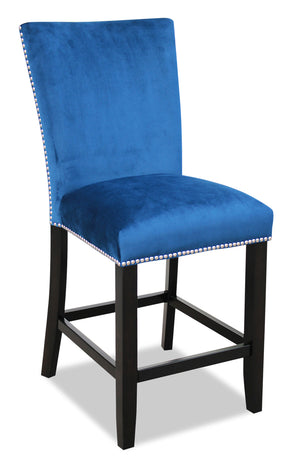 Cami Counter-Height Dining Chair - Blue|Chaise de salle à manger Cami de hauteur comptoir - bleue|CAMIACSC