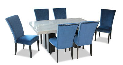 Cami 7-Piece Dining Set - Blue