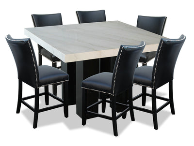 Cami 7-Piece Counter-Height Dining Set - Black