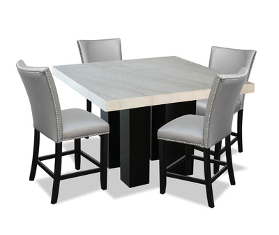 Cami 5-Piece Counter-Height Dining Set - Grey