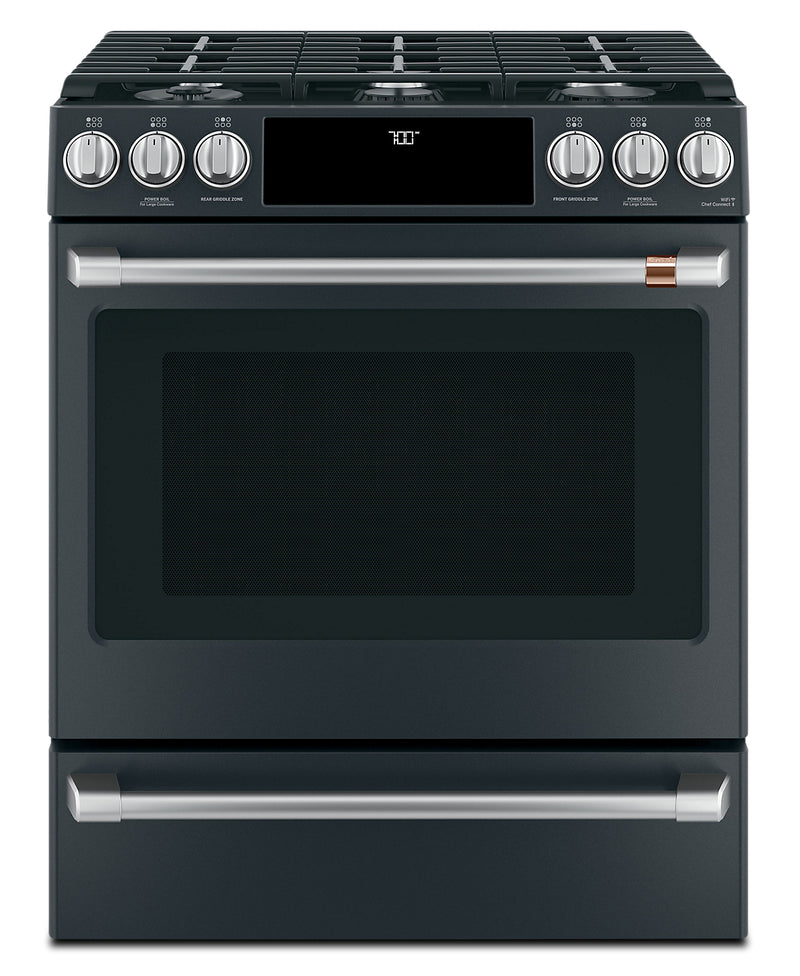 Café Slide-In Gas Range with Convection - CCGS700P3MD1 - Gas Range in Matte Black