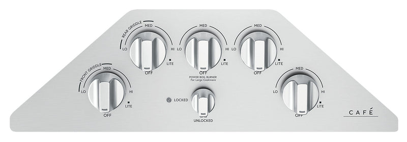 Surface de cuisson à gaz Café de 30 po à 5 éléments - acier inoxydable - CGP95302MS1