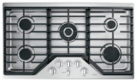  Surface de cuisson à gaz Café de 36 po à 5 éléments - acier inoxydable - CGP95362MS1
