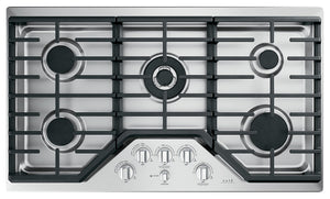 Surface de cuisson à gaz Café de 36 po à 5 éléments - acier inoxydable - CGP95362MS1