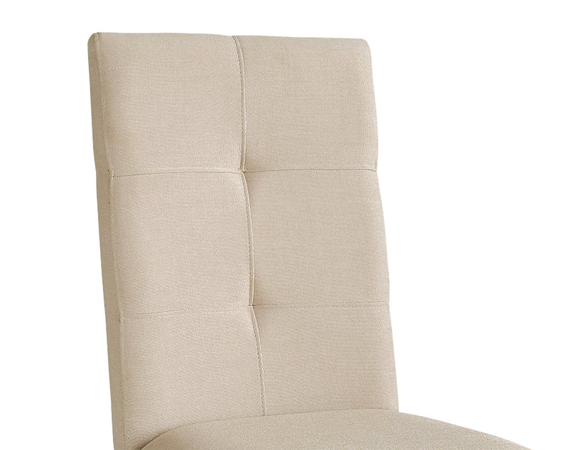 Ensemble de salle à manger Chelsea 5 pièces avec table de 60 po (L) et 4 chaises taupe - brun noyer