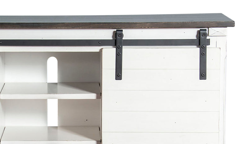 Meuble pour téléviseur Coast de 65 po avec portes de grange