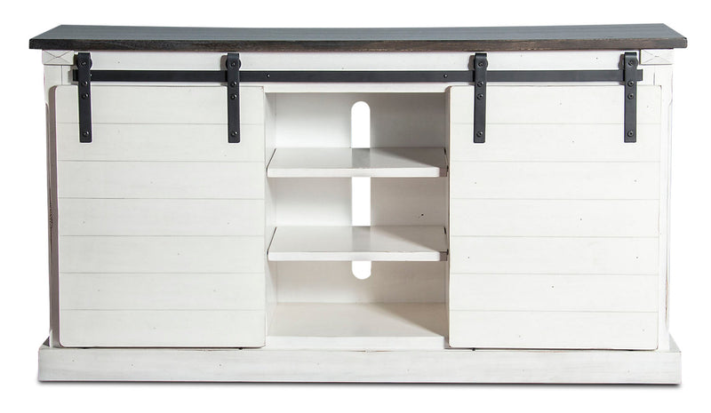 Meuble pour téléviseur Coast de 65 po avec portes de grange