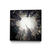 "City Center Ii" Canvas Framed Black 20x20 Wall Art