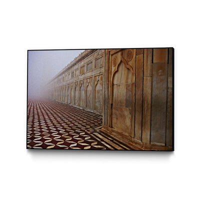 "Shapes Iii" Canvas Framed Black 36x24 Wall Art