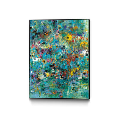 "Carpe Diem 3" Canvas Framed Black 24x32 Wall Art
