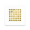 Œuvre d’art murale encadrée blanche et mate « Golden Spots White » 30 x 30