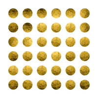Œuvre d’art murale Giant Art « Golden Spots White » 54 x 54
