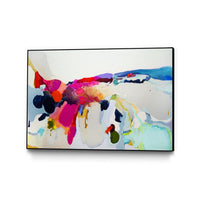 Œuvre d’art murale sur toile encadrée noire « Reach In Out » 36 x 24