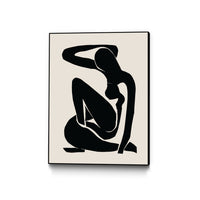 Œuvre d'art murale sur toile encadrée noire « Untitled » 30 x 40