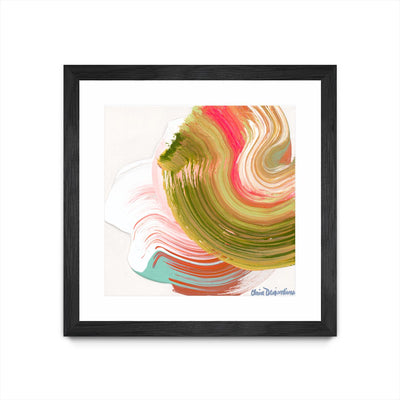 "Night On The Town" Matted and Framed Black 36x36 Wall Art