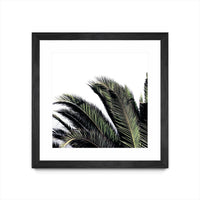 Œuvre d’art murale encadrée noire et mate « Cape Storm » 36 x 36